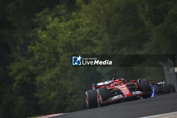 2024-07-20 - 16 LECLERC Charles (mco), Scuderia Ferrari SF-24, action during the Formula 1 Hungarian Grand Prix 2024, 13th round of the 2024 Formula One World Championship from July 19 to 21, 2024 on the Hungaroring, in Mogyorod, Hungary - F1 - HUNGARIAN GRAND PRIX 2024 - FORMULA 1 - MOTORS