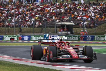 2024-07-20 - 55 SAINZ Carlos (spa), Scuderia Ferrari SF-24, action during the Formula 1 Hungarian Grand Prix 2024, 13th round of the 2024 Formula One World Championship from July 19 to 21, 2024 on the Hungaroring, in Mogyorod, Hungary - F1 - HUNGARIAN GRAND PRIX 2024 - FORMULA 1 - MOTORS