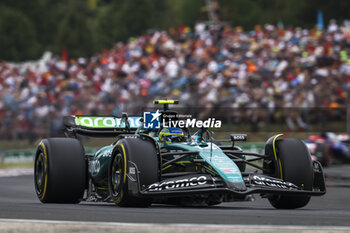 2024-07-20 - 14 ALONSO Fernando (spa), Aston Martin F1 Team AMR24, action during the Formula 1 Hungarian Grand Prix 2024, 13th round of the 2024 Formula One World Championship from July 19 to 21, 2024 on the Hungaroring, in Mogyorod, Hungary - F1 - HUNGARIAN GRAND PRIX 2024 - FORMULA 1 - MOTORS