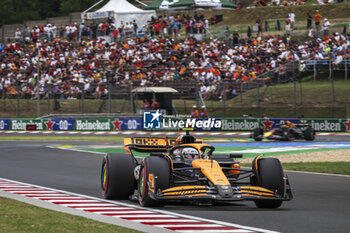 2024-07-20 - 04 NORRIS Lando (gbr), McLaren F1 Team MCL38, action during the Formula 1 Hungarian Grand Prix 2024, 13th round of the 2024 Formula One World Championship from July 19 to 21, 2024 on the Hungaroring, in Mogyorod, Hungary - F1 - HUNGARIAN GRAND PRIX 2024 - FORMULA 1 - MOTORS