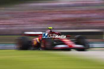 2024-07-20 - 55 SAINZ Carlos (spa), Scuderia Ferrari SF-24, action during the Formula 1 Hungarian Grand Prix 2024, 13th round of the 2024 Formula One World Championship from July 19 to 21, 2024 on the Hungaroring, in Mogyorod, Hungary - F1 - HUNGARIAN GRAND PRIX 2024 - FORMULA 1 - MOTORS