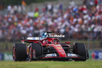 2024-07-20 - 16 LECLERC Charles (mco), Scuderia Ferrari SF-24, action during the Formula 1 Hungarian Grand Prix 2024, 13th round of the 2024 Formula One World Championship from July 19 to 21, 2024 on the Hungaroring, in Mogyorod, Hungary - F1 - HUNGARIAN GRAND PRIX 2024 - FORMULA 1 - MOTORS