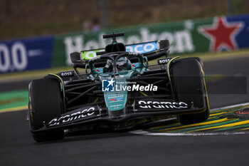 2024-07-20 - 18 STROLL Lance (can), Aston Martin F1 Team AMR24, action during the Formula 1 Hungarian Grand Prix 2024, 13th round of the 2024 Formula One World Championship from July 19 to 21, 2024 on the Hungaroring, in Mogyorod, Hungary - F1 - HUNGARIAN GRAND PRIX 2024 - FORMULA 1 - MOTORS