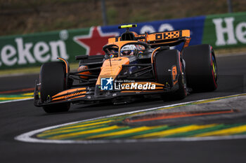 2024-07-20 - 04 NORRIS Lando (gbr), McLaren F1 Team MCL38, action during the Formula 1 Hungarian Grand Prix 2024, 13th round of the 2024 Formula One World Championship from July 19 to 21, 2024 on the Hungaroring, in Mogyorod, Hungary - F1 - HUNGARIAN GRAND PRIX 2024 - FORMULA 1 - MOTORS