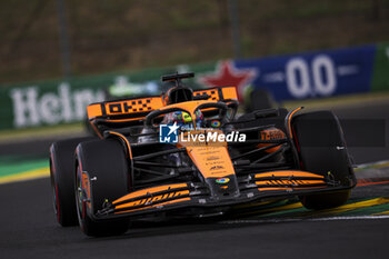 2024-07-20 - 81 PIASTRI Oscar (aus), McLaren F1 Team MCL38, action during the Formula 1 Hungarian Grand Prix 2024, 13th round of the 2024 Formula One World Championship from July 19 to 21, 2024 on the Hungaroring, in Mogyorod, Hungary - F1 - HUNGARIAN GRAND PRIX 2024 - FORMULA 1 - MOTORS