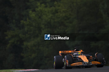 2024-07-20 - 81 PIASTRI Oscar (aus), McLaren F1 Team MCL38, action during the Formula 1 Hungarian Grand Prix 2024, 13th round of the 2024 Formula One World Championship from July 19 to 21, 2024 on the Hungaroring, in Mogyorod, Hungary - F1 - HUNGARIAN GRAND PRIX 2024 - FORMULA 1 - MOTORS