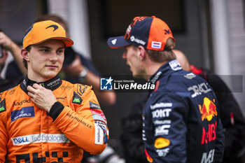 2024-07-20 - PIASTRI Oscar (aus), McLaren F1 Team MCL38, VERSTAPPEN Max (ned), Red Bull Racing RB20, portrait during the Formula 1 Hungarian Grand Prix 2024, 13th round of the 2024 Formula One World Championship from July 19 to 21, 2024 on the Hungaroring, in Mogyorod, Hungary - F1 - HUNGARIAN GRAND PRIX 2024 - FORMULA 1 - MOTORS