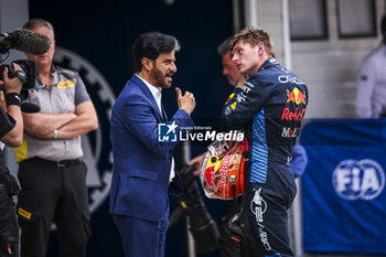 2024-07-20 - VERSTAPPEN Max (ned), Red Bull Racing RB20 and BEN SULAYEM Mohammed (uae), President of the FIA, portrait during the Formula 1 Hungarian Grand Prix 2024, 13th round of the 2024 Formula One World Championship from July 19 to 21, 2024 on the Hungaroring, in Mogyorod, Hungary - F1 - HUNGARIAN GRAND PRIX 2024 - FORMULA 1 - MOTORS