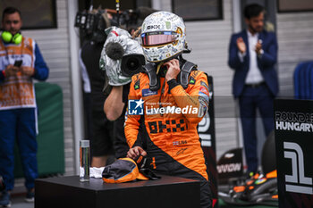 2024-07-20 - NORRIS Lando (gbr), McLaren F1 Team MCL38, portrait during the Formula 1 Hungarian Grand Prix 2024, 13th round of the 2024 Formula One World Championship from July 19 to 21, 2024 on the Hungaroring, in Mogyorod, Hungary - F1 - HUNGARIAN GRAND PRIX 2024 - FORMULA 1 - MOTORS