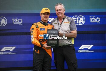 2024-07-20 - NORRIS Lando (gbr), McLaren F1 Team MCL38, portrait during the Formula 1 Hungarian Grand Prix 2024, 13th round of the 2024 Formula One World Championship from July 19 to 21, 2024 on the Hungaroring, in Mogyorod, Hungary - F1 - HUNGARIAN GRAND PRIX 2024 - FORMULA 1 - MOTORS