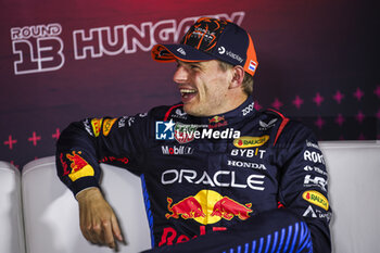 2024-07-20 - VERSTAPPEN Max (ned), Red Bull Racing RB20, portrait, press conference during the Formula 1 Hungarian Grand Prix 2024, 13th round of the 2024 Formula One World Championship from July 19 to 21, 2024 on the Hungaroring, in Mogyorod, Hungary - F1 - HUNGARIAN GRAND PRIX 2024 - FORMULA 1 - MOTORS