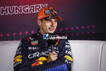 2024-07-20 - VERSTAPPEN Max (ned), Red Bull Racing RB20, portrait, press conference during the Formula 1 Hungarian Grand Prix 2024, 13th round of the 2024 Formula One World Championship from July 19 to 21, 2024 on the Hungaroring, in Mogyorod, Hungary - F1 - HUNGARIAN GRAND PRIX 2024 - FORMULA 1 - MOTORS