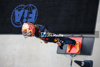 2024-07-20 - VERSTAPPEN Max (ned), Red Bull Racing RB20, portrait fia during the Formula 1 Hungarian Grand Prix 2024, 13th round of the 2024 Formula One World Championship from July 19 to 21, 2024 on the Hungaroring, in Mogyorod, Hungary - F1 - HUNGARIAN GRAND PRIX 2024 - FORMULA 1 - MOTORS