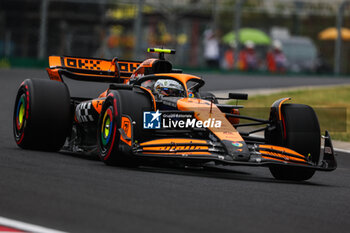 2024-07-20 - 04 NORRIS Lando (gbr), McLaren F1 Team MCL38, action during the Formula 1 Hungarian Grand Prix 2024, 13th round of the 2024 Formula One World Championship from July 19 to 21, 2024 on the Hungaroring, in Mogyorod, Hungary - F1 - HUNGARIAN GRAND PRIX 2024 - FORMULA 1 - MOTORS