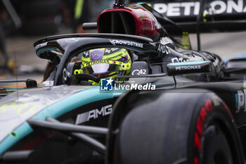 2024-07-20 - 44 HAMILTON Lewis (gbr), Mercedes AMG F1 Team W15, action during the Formula 1 Hungarian Grand Prix 2024, 13th round of the 2024 Formula One World Championship from July 19 to 21, 2024 on the Hungaroring, in Mogyorod, Hungary - F1 - HUNGARIAN GRAND PRIX 2024 - FORMULA 1 - MOTORS