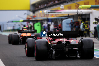 2024-07-20 - 16 LECLERC Charles (mco), Scuderia Ferrari SF-24, action and 04 NORRIS Lando (gbr), McLaren F1 Team MCL38, action during the Formula 1 Hungarian Grand Prix 2024, 13th round of the 2024 Formula One World Championship from July 19 to 21, 2024 on the Hungaroring, in Mogyorod, Hungary - F1 - HUNGARIAN GRAND PRIX 2024 - FORMULA 1 - MOTORS