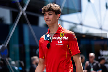 2024-07-25 - BEARMAN Oliver, Ferrari Driver Academy, portrait during the Formula 1 Rolex Belgian Grand Prix 2024, 14th round of the 2024 Formula One World Championship from July 26 to 28, 2024 on the Circuit de Spa-Francorchamps, in Stavelot, Belgium - F1 - BELGIAN GRAND PRIX 2024 - FORMULA 1 - MOTORS