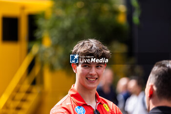 2024-07-25 - BEARMAN Oliver, Ferrari Driver Academy, portrait during the Formula 1 Rolex Belgian Grand Prix 2024, 14th round of the 2024 Formula One World Championship from July 26 to 28, 2024 on the Circuit de Spa-Francorchamps, in Stavelot, Belgium - F1 - BELGIAN GRAND PRIX 2024 - FORMULA 1 - MOTORS