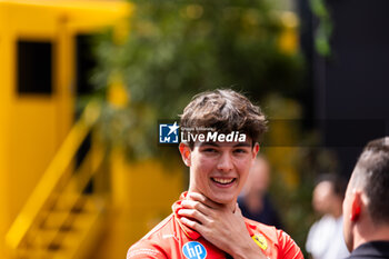 2024-07-25 - BEARMAN Oliver, Ferrari Driver Academy, portrait during the Formula 1 Rolex Belgian Grand Prix 2024, 14th round of the 2024 Formula One World Championship from July 26 to 28, 2024 on the Circuit de Spa-Francorchamps, in Stavelot, Belgium - F1 - BELGIAN GRAND PRIX 2024 - FORMULA 1 - MOTORS