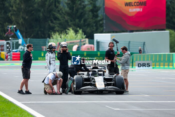 2024-07-25 - APX GP Team crew filming in the paddock for the Apex F1 movie by Apple Studios / Bruckheimer Films during the Formula 1 Rolex Belgian Grand Prix 2024, 14th round of the 2024 Formula One World Championship from July 26 to 28, 2024 on the Circuit de Spa-Francorchamps, in Stavelot, Belgium - F1 - BELGIAN GRAND PRIX 2024 - FORMULA 1 - MOTORS