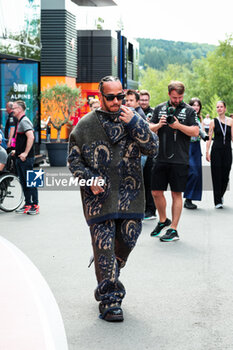 2024-07-25 - HAMILTON Lewis (gbr), Mercedes AMG F1 Team W15, portrait during the Formula 1 Rolex Belgian Grand Prix 2024, 14th round of the 2024 Formula One World Championship from July 26 to 28, 2024 on the Circuit de Spa-Francorchamps, in Stavelot, Belgium - F1 - BELGIAN GRAND PRIX 2024 - FORMULA 1 - MOTORS