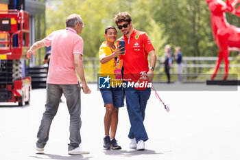 2024-07-25 - LECLERC Charles (mco), Scuderia Ferrari SF-24, portrait during the Formula 1 Rolex Belgian Grand Prix 2024, 14th round of the 2024 Formula One World Championship from July 26 to 28, 2024 on the Circuit de Spa-Francorchamps, in Stavelot, Belgium - F1 - BELGIAN GRAND PRIX 2024 - FORMULA 1 - MOTORS