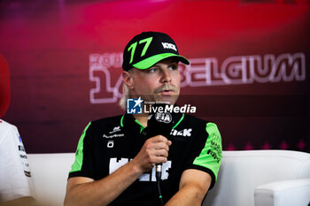 2024-07-25 - BOTTAS Valtteri (fin), Stake F1 Team Kick Sauber C44, portrait press conference during the Formula 1 Rolex Belgian Grand Prix 2024, 14th round of the 2024 Formula One World Championship from July 26 to 28, 2024 on the Circuit de Spa-Francorchamps, in Stavelot, Belgium - F1 - BELGIAN GRAND PRIX 2024 - FORMULA 1 - MOTORS