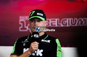 2024-07-25 - BOTTAS Valtteri (fin), Stake F1 Team Kick Sauber C44, portrait press conference during the Formula 1 Rolex Belgian Grand Prix 2024, 14th round of the 2024 Formula One World Championship from July 26 to 28, 2024 on the Circuit de Spa-Francorchamps, in Stavelot, Belgium - F1 - BELGIAN GRAND PRIX 2024 - FORMULA 1 - MOTORS