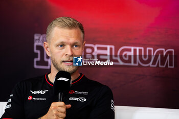 2024-07-25 - MAGNUSSEN Kevin (den), Haas F1 Team VF-24 Ferrari, portrait press conference during the Formula 1 Rolex Belgian Grand Prix 2024, 14th round of the 2024 Formula One World Championship from July 26 to 28, 2024 on the Circuit de Spa-Francorchamps, in Stavelot, Belgium - F1 - BELGIAN GRAND PRIX 2024 - FORMULA 1 - MOTORS