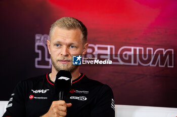 2024-07-25 - MAGNUSSEN Kevin (den), Haas F1 Team VF-24 Ferrari, portrait press conference during the Formula 1 Rolex Belgian Grand Prix 2024, 14th round of the 2024 Formula One World Championship from July 26 to 28, 2024 on the Circuit de Spa-Francorchamps, in Stavelot, Belgium - F1 - BELGIAN GRAND PRIX 2024 - FORMULA 1 - MOTORS