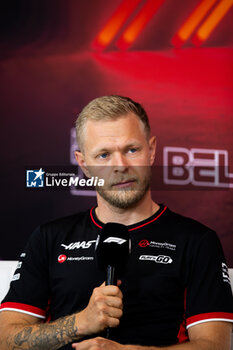 2024-07-25 - MAGNUSSEN Kevin (den), Haas F1 Team VF-24 Ferrari, portrait press conference during the Formula 1 Rolex Belgian Grand Prix 2024, 14th round of the 2024 Formula One World Championship from July 26 to 28, 2024 on the Circuit de Spa-Francorchamps, in Stavelot, Belgium - F1 - BELGIAN GRAND PRIX 2024 - FORMULA 1 - MOTORS