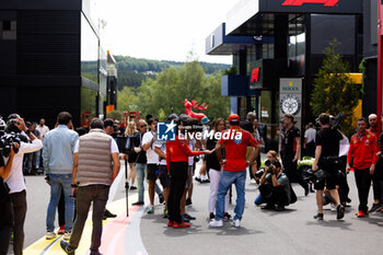 2024-07-25 - SAINZ Carlos (spa), Scuderia Ferrari SF-24, portrait during the Formula 1 Rolex Belgian Grand Prix 2024, 14th round of the 2024 Formula One World Championship from July 26 to 28, 2024 on the Circuit de Spa-Francorchamps, in Stavelot, Belgium - F1 - BELGIAN GRAND PRIX 2024 - FORMULA 1 - MOTORS