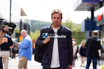 2024-07-25 - ALONSO Fernando (spa), Aston Martin F1 Team AMR24, portrait during the Formula 1 Rolex Belgian Grand Prix 2024, 14th round of the 2024 Formula One World Championship from July 26 to 28, 2024 on the Circuit de Spa-Francorchamps, in Stavelot, Belgium - F1 - BELGIAN GRAND PRIX 2024 - FORMULA 1 - MOTORS