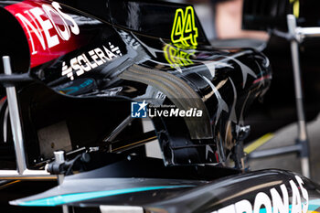 2024-07-25 - Mercedes AMG F1 Team W15, mechanical detail during the Formula 1 Rolex Belgian Grand Prix 2024, 14th round of the 2024 Formula One World Championship from July 26 to 28, 2024 on the Circuit de Spa-Francorchamps, in Stavelot, Belgium - F1 - BELGIAN GRAND PRIX 2024 - FORMULA 1 - MOTORS