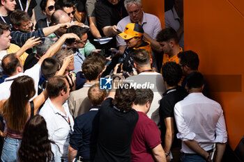 2024-07-25 - NORRIS Lando (gbr), McLaren F1 Team MCL38, portrait during the Formula 1 Rolex Belgian Grand Prix 2024, 14th round of the 2024 Formula One World Championship from July 26 to 28, 2024 on the Circuit de Spa-Francorchamps, in Stavelot, Belgium - F1 - BELGIAN GRAND PRIX 2024 - FORMULA 1 - MOTORS