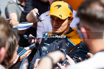 2024-07-25 - NORRIS Lando (gbr), McLaren F1 Team MCL38, portrait during the Formula 1 Rolex Belgian Grand Prix 2024, 14th round of the 2024 Formula One World Championship from July 26 to 28, 2024 on the Circuit de Spa-Francorchamps, in Stavelot, Belgium - F1 - BELGIAN GRAND PRIX 2024 - FORMULA 1 - MOTORS