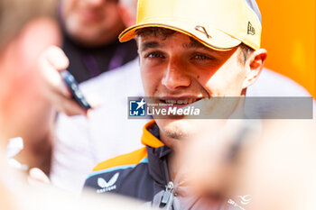 2024-07-25 - NORRIS Lando (gbr), McLaren F1 Team MCL38, portrait during the Formula 1 Rolex Belgian Grand Prix 2024, 14th round of the 2024 Formula One World Championship from July 26 to 28, 2024 on the Circuit de Spa-Francorchamps, in Stavelot, Belgium - F1 - BELGIAN GRAND PRIX 2024 - FORMULA 1 - MOTORS