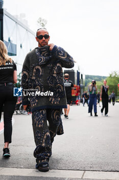 2024-07-25 - HAMILTON Lewis (gbr), Mercedes AMG F1 Team W15, portrait during the Formula 1 Rolex Belgian Grand Prix 2024, 14th round of the 2024 Formula One World Championship from July 26 to 28, 2024 on the Circuit de Spa-Francorchamps, in Stavelot, Belgium - F1 - BELGIAN GRAND PRIX 2024 - FORMULA 1 - MOTORS