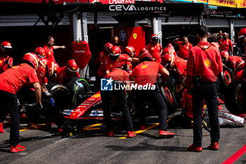 2024-07-25 - Scuderia Ferrari during the Formula 1 Rolex Belgian Grand Prix 2024, 14th round of the 2024 Formula One World Championship from July 26 to 28, 2024 on the Circuit de Spa-Francorchamps, in Stavelot, Belgium - F1 - BELGIAN GRAND PRIX 2024 - FORMULA 1 - MOTORS