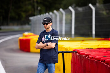 2024-07-25 - OCON Esteban (fra), Alpine F1 Team A524, portrait during the Formula 1 Rolex Belgian Grand Prix 2024, 14th round of the 2024 Formula One World Championship from July 26 to 28, 2024 on the Circuit de Spa-Francorchamps, in Stavelot, Belgium - F1 - BELGIAN GRAND PRIX 2024 - FORMULA 1 - MOTORS