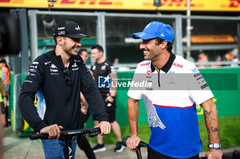 2024-07-25 - OCON Esteban (fra), Alpine F1 Team A524, RICCIARDO Daniel (aus), Visa Cash App RB F1 Team VCARB 01, portrait, during the Formula 1 Rolex Belgian Grand Prix 2024, 14th round of the 2024 Formula One World Championship from July 26 to 28, 2024 on the Circuit de Spa-Francorchamps, in Stavelot, Belgium - F1 - BELGIAN GRAND PRIX 2024 - FORMULA 1 - MOTORS