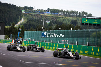 2024-07-25 - APX GP Team crew filming in the paddock for the Apex F1 movie by Apple Studios / Bruckheimer Films during the Formula 1 Rolex Belgian Grand Prix 2024, 14th round of the 2024 Formula One World Championship from July 26 to 28, 2024 on the Circuit de Spa-Francorchamps, in Stavelot, Belgium - F1 - BELGIAN GRAND PRIX 2024 - FORMULA 1 - MOTORS