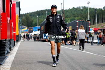 2024-07-25 - RUSSELL George (gbr), Mercedes AMG F1 Team W15, portrait during the Formula 1 Rolex Belgian Grand Prix 2024, 14th round of the 2024 Formula One World Championship from July 26 to 28, 2024 on the Circuit de Spa-Francorchamps, in Stavelot, Belgium - F1 - BELGIAN GRAND PRIX 2024 - FORMULA 1 - MOTORS