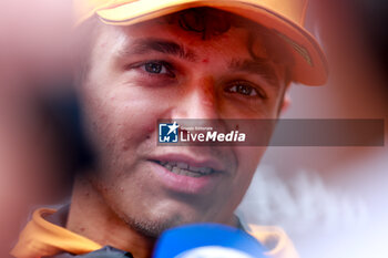 2024-07-25 - NORRIS Lando (gbr), McLaren F1 Team MCL38, portrait during the Formula 1 Rolex Belgian Grand Prix 2024, 14th round of the 2024 Formula One World Championship from July 26 to 28, 2024 on the Circuit de Spa-Francorchamps, in Stavelot, Belgium - F1 - BELGIAN GRAND PRIX 2024 - FORMULA 1 - MOTORS