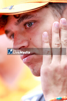 2024-07-25 - NORRIS Lando (gbr), McLaren F1 Team MCL38, portrait during the Formula 1 Rolex Belgian Grand Prix 2024, 14th round of the 2024 Formula One World Championship from July 26 to 28, 2024 on the Circuit de Spa-Francorchamps, in Stavelot, Belgium - F1 - BELGIAN GRAND PRIX 2024 - FORMULA 1 - MOTORS