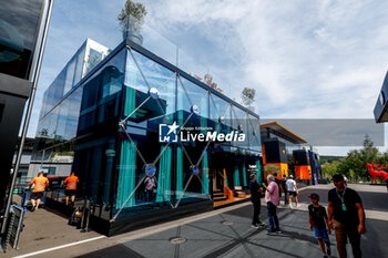 2024-07-25 - Alpine F1 Team motorhome hospitality during the Formula 1 Rolex Belgian Grand Prix 2024, 14th round of the 2024 Formula One World Championship from July 26 to 28, 2024 on the Circuit de Spa-Francorchamps, in Stavelot, Belgium - F1 - BELGIAN GRAND PRIX 2024 - FORMULA 1 - MOTORS