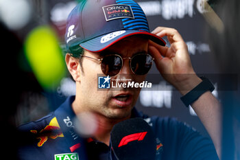 2024-07-25 - PEREZ Sergio (mex), Red Bull Racing RB20, portrait during the Formula 1 Rolex Belgian Grand Prix 2024, 14th round of the 2024 Formula One World Championship from July 26 to 28, 2024 on the Circuit de Spa-Francorchamps, in Stavelot, Belgium - F1 - BELGIAN GRAND PRIX 2024 - FORMULA 1 - MOTORS