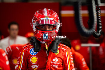 2024-07-27 - LECLERC Charles (mco), Scuderia Ferrari SF-24, portrait during the Formula 1 Rolex Belgian Grand Prix 2024, 14th round of the 2024 Formula One World Championship from July 26 to 28, 2024 on the Circuit de Spa-Francorchamps, in Stavelot, Belgium - F1 - BELGIAN GRAND PRIX 2024 - FORMULA 1 - MOTORS