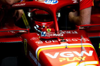 2024-07-27 - LECLERC Charles (mco), Scuderia Ferrari SF-24, gloves during the Formula 1 Rolex Belgian Grand Prix 2024, 14th round of the 2024 Formula One World Championship from July 26 to 28, 2024 on the Circuit de Spa-Francorchamps, in Stavelot, Belgium - F1 - BELGIAN GRAND PRIX 2024 - FORMULA 1 - MOTORS