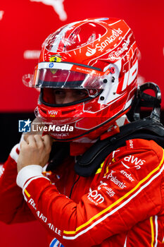 2024-07-27 - LECLERC Charles (mco), Scuderia Ferrari SF-24, portrait during the Formula 1 Rolex Belgian Grand Prix 2024, 14th round of the 2024 Formula One World Championship from July 26 to 28, 2024 on the Circuit de Spa-Francorchamps, in Stavelot, Belgium - F1 - BELGIAN GRAND PRIX 2024 - FORMULA 1 - MOTORS